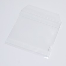 Aso Plastik Cd Zarfı Arkası Yapışkanlı Şeffaf 13x13 cm, 100 Adet