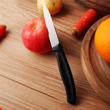 Victorinox Evrekala Shop Bıçak Seti Victorinox Masa Bıçak Takımı 10 Adet Siyah Düz Bıçak Evrekala Knife Set 8cm