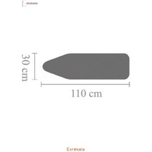 Brabantia Evrekala Shop Ütü Masası Örtüsü Brabantia 110*30 cm Masa Kılıfı (A) 2mm Süngerli