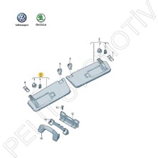 İTHAL Skoda Kodiaq Sol Güneşlik Aynalı 5TA857551 (2017-2024)