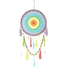 Mordino Boncuklu Zilli Turuncu 42 cm  Dream Catcher Düş Kapanı