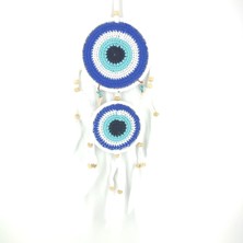 Mordino Beyaz Nazarlık 11 cm  Dream Catcher Düş Kapanı