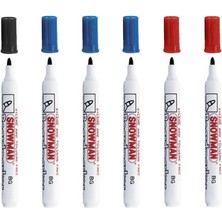 Snowman Bg-12 K Tahta Kalemi 1 Siyah - 3 Mavi - 2 Kırmızı