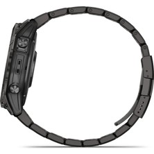 Garmin Fenix 7x Pro Sapphire Solar Karbon Gri Dlc Titanyum - Tiyanyum Kayışlı