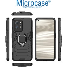 Microcase Realme Gt2 Pro Batman Serisi Yüzük Standlı Armor Kılıf - Siyah AL3349