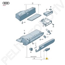 Pelit Otomotiv Audi A4 A4Q Torpido Kapak Mandalı 8E1857131A Gri 2001-2008