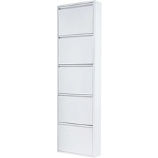 Homedora Arthur 5 Lı Beyaz Ayakkabılık