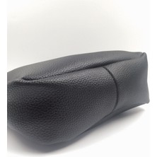 Melen Shoes Lively Siyah Çıtçıt ve Fermuar Kapama Iç Bölmeli El Kol ve Omuz Çantası
