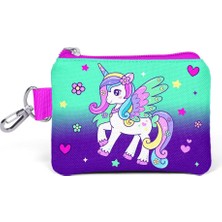 Coral High Kids Mor Su Yeşili Unicorn Desenli Bozuk Para Çantası 21869
