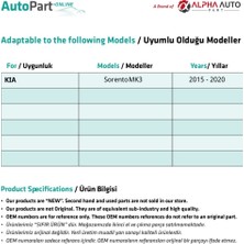 Alpha Auto Part Kia Sorento Mk3 Için Bagaj Kilit Dişlisi-Büyük