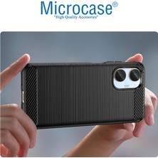 Microcase Realme 10 4g Brushed Carbon Fiber Silikon Kılıf - Siyah AL3332