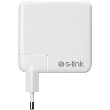 S-Link SL-NBAC69 61W 20.3V-3A 9V-3A 5.2V-2.4A Type-C Apple Netbook Standart Adaptör