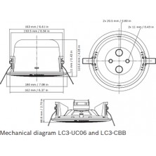 Bosch LB1-UM06E-1 Kabin Hoparlörü 6W Metal Yuvarlak En-54 Metal Kasa