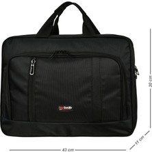Barberri Unisex Siyah 16.5 Inç Laptop & Evrak Çantası
