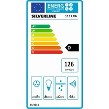 Silverline 1151 İnox Panel Sürgülü Aspiratör Karbon Filtreli