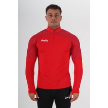 Diadora Premium Antrenman Eşofmanı Tek Üst Kırmızı