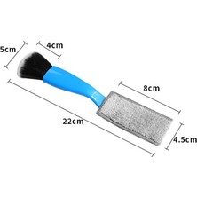 Techmaster Araç Oto Iç Havalandırma Detaylı Temizlik Fırçası DM-316 Mavi