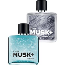 Avon Musk+ Freeze ve Mineralis Erkek Parfüm Paketi