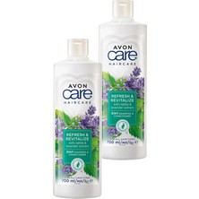 Avon Care Isırgan Otu ve Lavanta Özleri İçeren Şampuan ve Saç Kremi 700 ml İkili Set