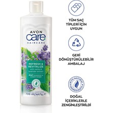 Avon Care Isırgan Otu ve Lavanta Özleri İçeren Şampuan ve Saç Kremi 700 ml İkili Set