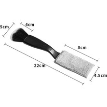 Techmaster Araç Oto Iç Havalandırma Detaylı Temizlik Fırçası DM-316 Siyah