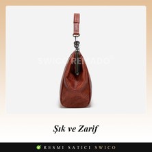 Swico Remado Kadınlar Için Şık Vintage Omuz Çantası (Yurt Dışından)