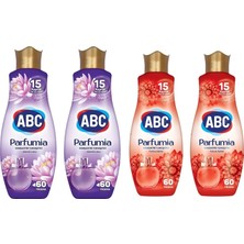 Abc Konsantre Yumuşatıcı Gizemli Lotus +Tutkulu Dahlia 1400 ml 4'lü Set