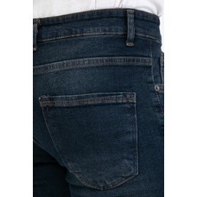 OneZero Erkek Mavi-Kahve Destroy Skinny Fit Jeans