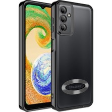 Case 4U Samsung Galaxy A24 Kılıf Kamera Lens Korumalı Şeffaf Renkli Logo Gösteren Parlak Omega Kapak