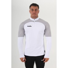 Diadora Premium Antrenman Eşofmanı Tek Üst Beyaz