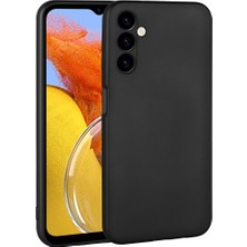 Case 4U Samsung Galaxy M14 Kılıf Kamera Korumalı Premier Silikon Lüks Ince Mat Renkli Yumuşak Silikon Kapak Siyah