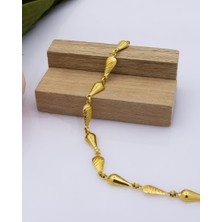 Latif Kuyumcu 22 Ayar Altın Bileklik Taşsız Damla Model Kadın Bileklik LKBLK1072