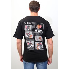 Sar-Esh Tom And Jerry Sırt Baskılı T-Shirt