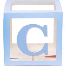 Kidspartim Şeffaf Kutu Harf Mavi C