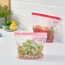 IKEA Istad  Kilitlenebilir Buzdolabı Poşeti, Kırmızı-Pembe, 2,5 Lt x 1,2 Lt, 50 Adet