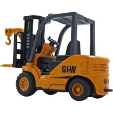 PopŞeker PopŞeker Gerçekçi Detaylarıyla Metal Forklift Ucuyla Sürtmeli Özellikli Oyuncak Forklift 13CM.