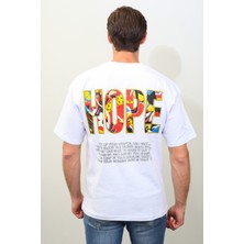 Sar Esh " Hope " Sırt Baskılı Geniş Kesim T-Shirt