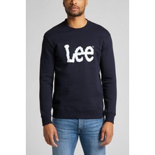 Lee Regular Fit Normal Kesim %100 Pamuk Sıfır Yaka Sweatshirt