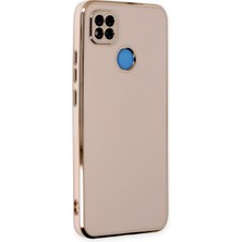 Plus Xiaomi Redmi 9c ile Uyumlu Platin Krom Volet Kılıf