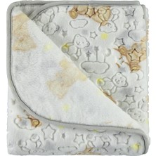 Civil Baby Bebek Peluş Battaniye 100X120 cm Gri
