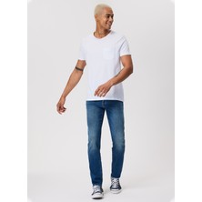 Lee Cooper Newmixed Erkek %100 Pamuk Polo Yaka T-Shirt Beyaz