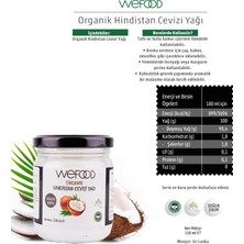 Wefood Organik Hindistan Cevizi Yağı 150 ml 2'li (Soğuk Sıkım) 8681749104048