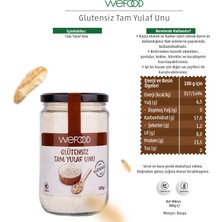 Wefood Glutensiz Tam Yulaf Unu 300 gr 2'li 8683347032846