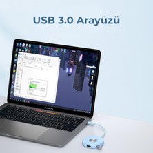 Philips SWR1670 Type-C To 3*usb 3.0 HDMI Pd 3.0 Dönüştürücü Adaptör Mavi