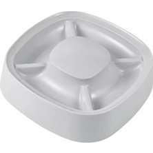 Belovee Cat Bowl Pet Yemekleri Tepsi 4 Bölme Izgarası Yemek ve Içme Kase Şık Gri (Yurt Dışından)