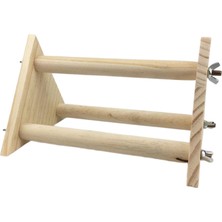 Belovee Parrot Play Stand Kuş Levrek Masa Platformu Kafes Aksesuarları Eğitim Masası Ahşap (Yurt Dışından)