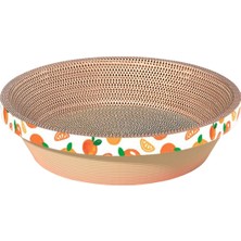 Belovee Kediler Scratcher Karton Salonu Yatak Kazık Padleri Kase Kırpma Orantı Turuncu 43X43X11CM (Yurt Dışından)