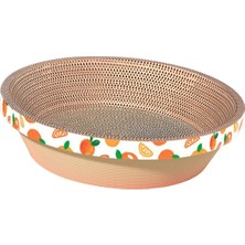 Belovee Kediler Scratcher Karton Salonu Yatak Kazık Padleri Kase Kırpma Orantı Turuncu 43X43X11CM (Yurt Dışından)