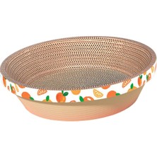 Belovee Kediler Scratcher Karton Salonu Yatak Kazık Padleri Kase Kırpma Orantı Turuncu 43X43X11CM (Yurt Dışından)