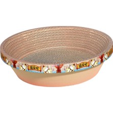 Belovee Kediler Scratcher Karton Salonu Yatak Kırpma Padleri Kase Kırpma Oluklu Lucy 43X43X11CM (Yurt Dışından)